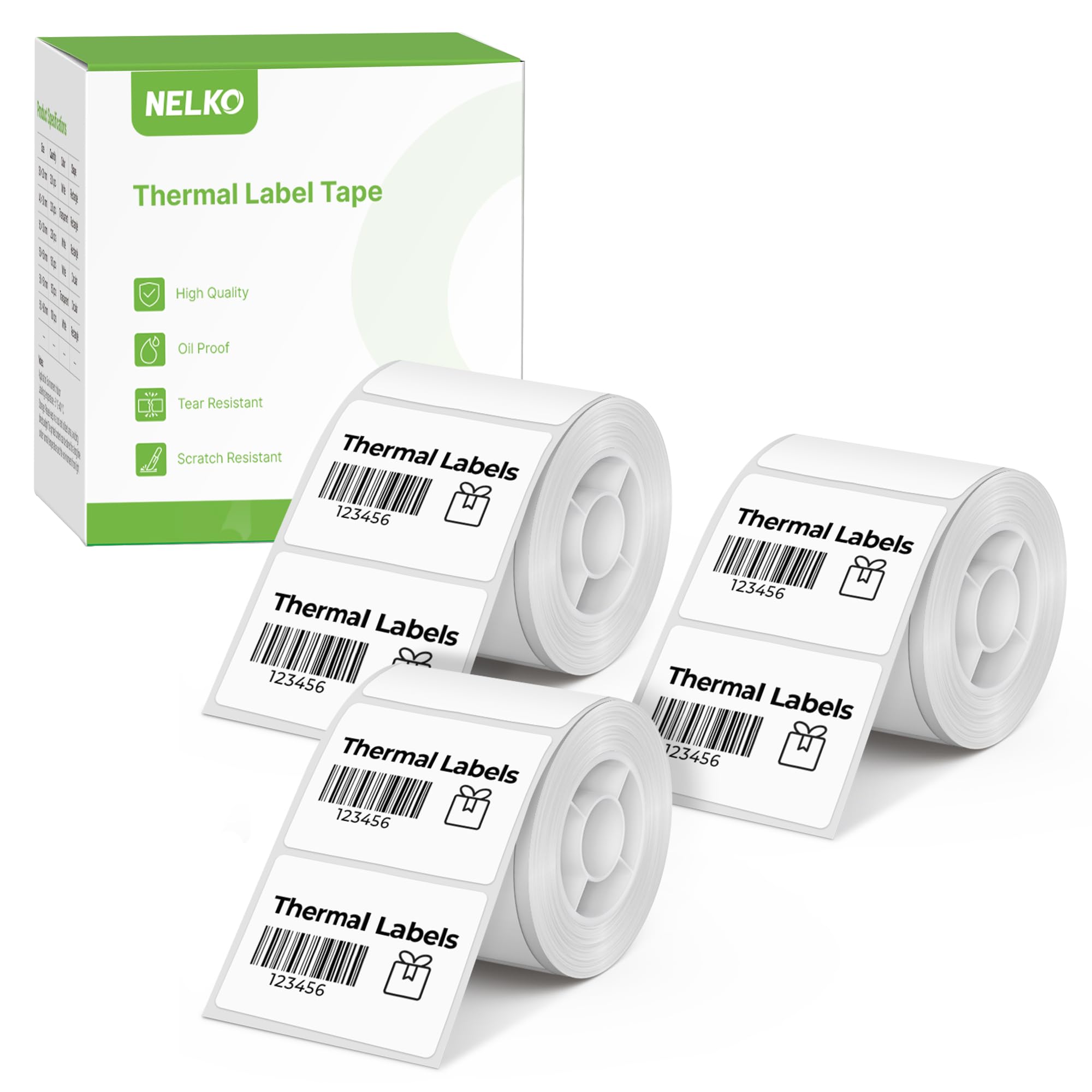 Thermal Labels for Nelko PM220 Label Maker, 1.18" x 0.79"(30x20mm) Thermal Sticker Label, Waterproof, Multi-Purpose Label Tape, 3 Roll of 320