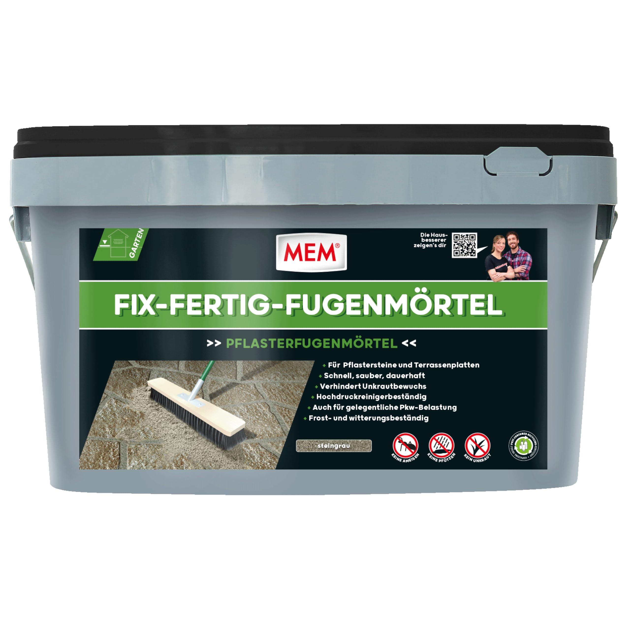MEM Fix & Fertig Fugenmörtel steingrau 25kg
