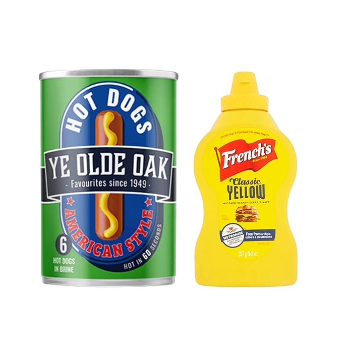 Buy Hot Dogs Sausages And French Mustard American Mustard Sauce Ye