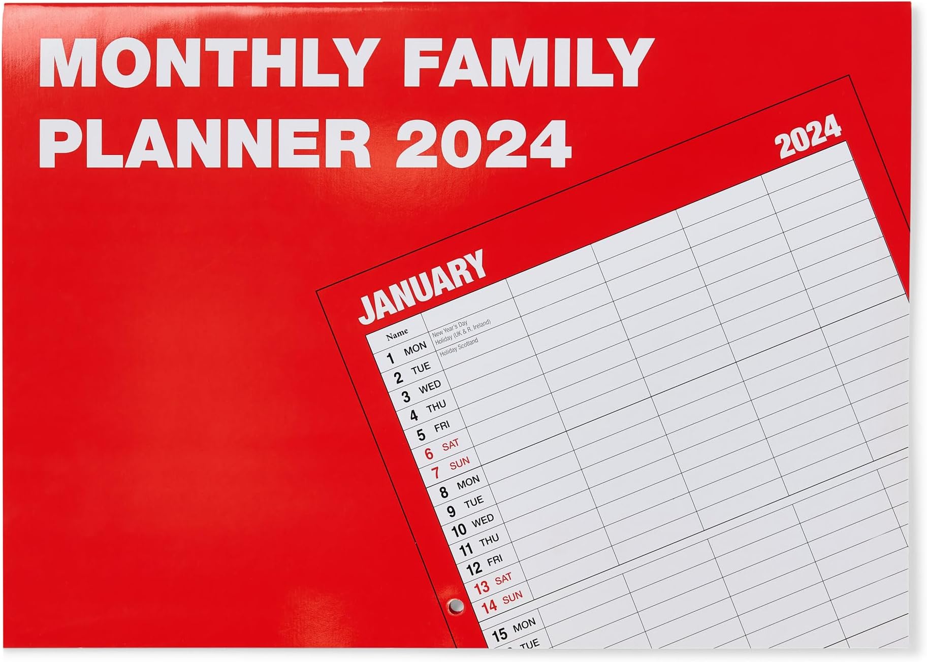 2024 Ultimate Family Organizer & Monthly Planner Essential Wall