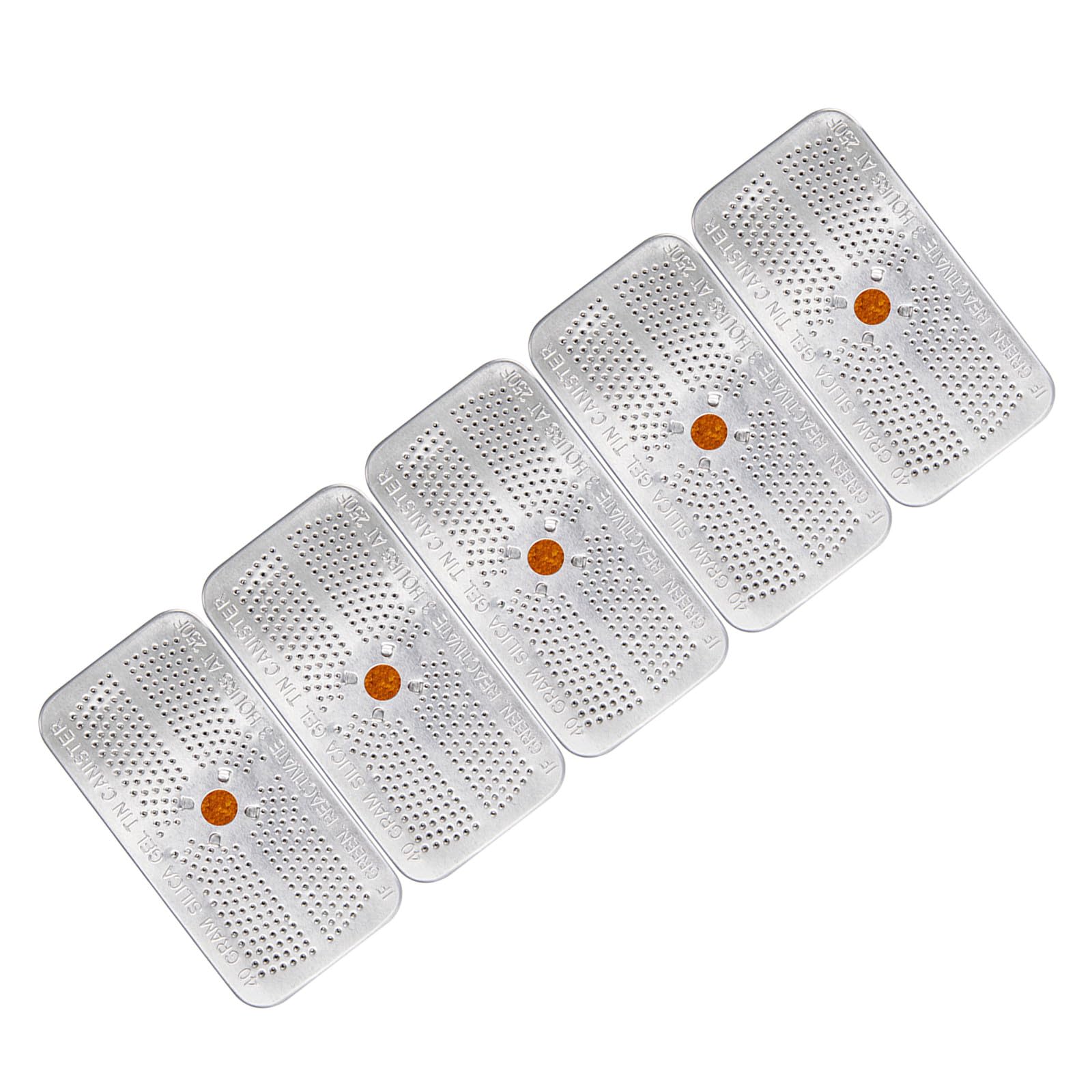 Bustine Essiccanti in Gel di Silice 40g, Alluminio, 5 Pezzi