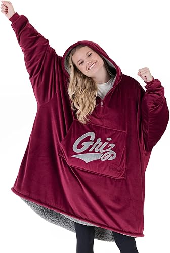 Miniatura 10 de THE COMFY - Manta portátil original de sherpa y microfibra, viene en tamaño extragrande, con cremallera de un cuarto, de talla única, y vista en