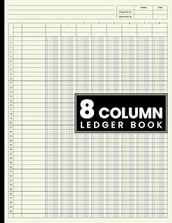8 Column Ledger Book: Accounting Ledger Book for Bookkeeping, Eight Column Ledger Book /Columnar Pad Journal Notebook / Income and Expense Log Book for Small Business and Personal Finance.