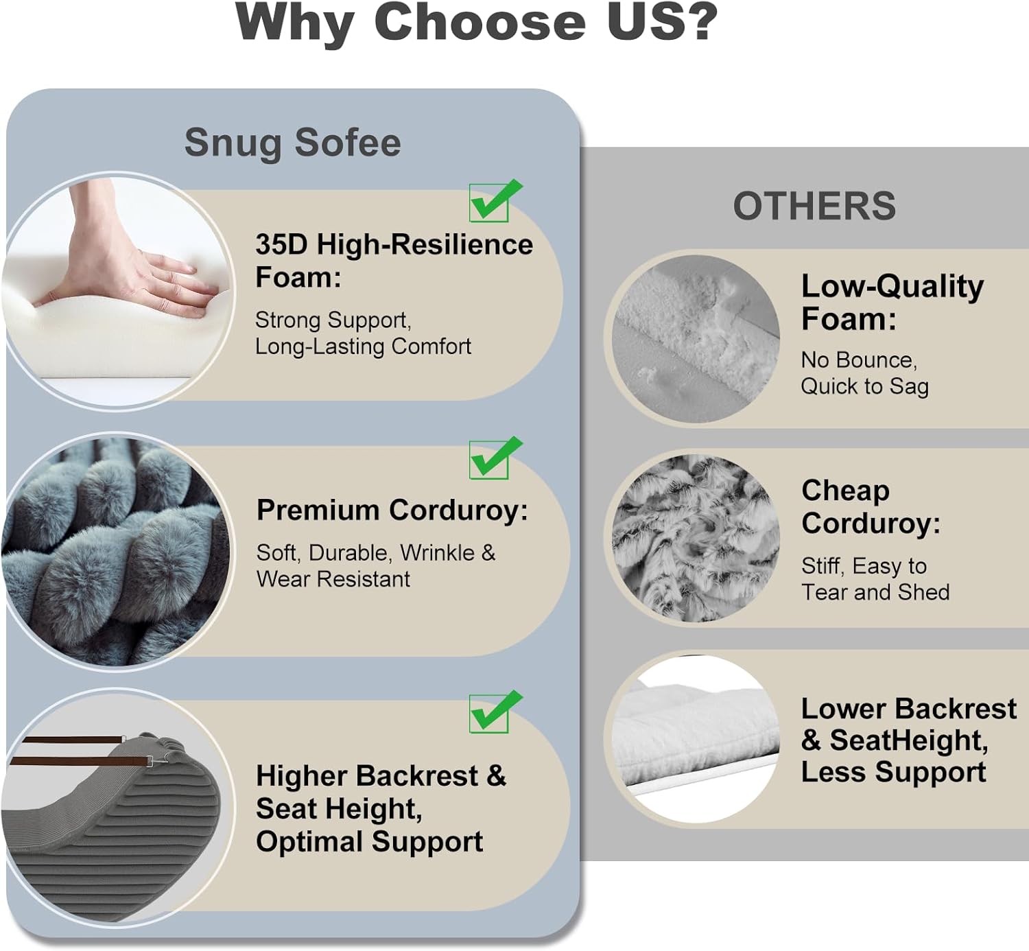 3-in-1 Adjustable Zero Gravity Floor Chair, Oversized Corduroy Boneless Chair for Adults with Memory Foam & Washable Cover, Silent Rocker Recliner Lounge Chair for Reading, Nursing, Gaming, Gray