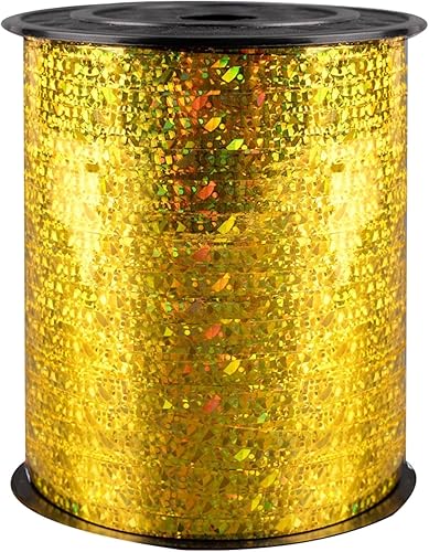 Miniatura 8 de XIKSXITN Cinta de 500 yardas, color oro rosa, rollo de cinta metálica brillante para envolver regalos