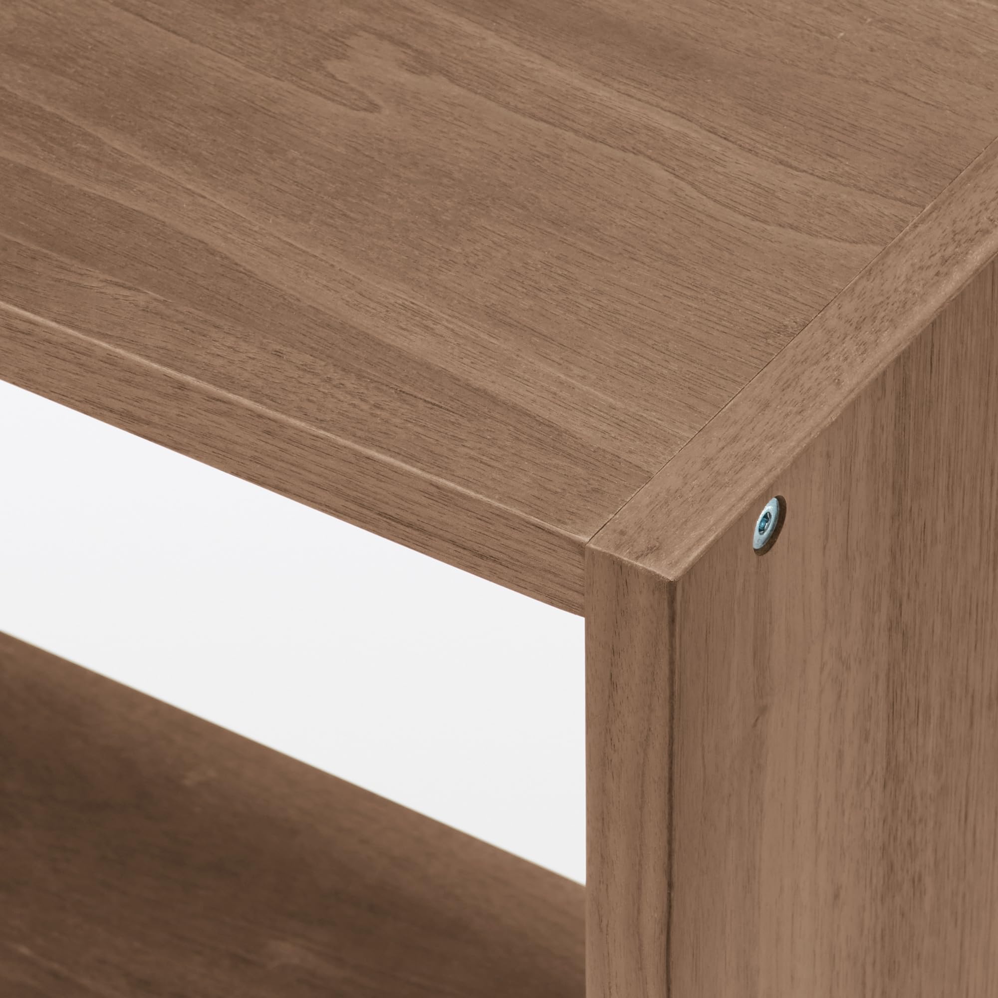 Amazon｜無印良品 スタッキングシェルフ・ワイド・5段・ウォールナット