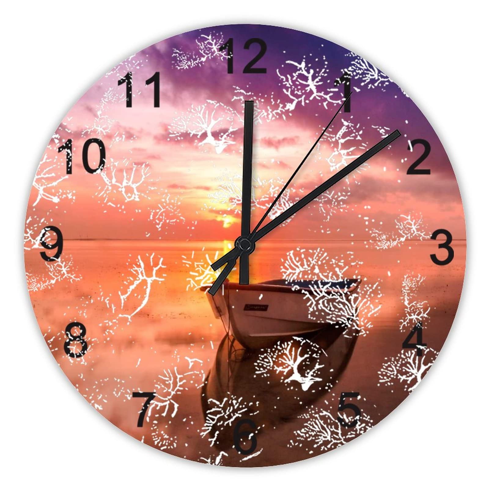 Horloge murale silencieuse pour bureau afin de travailler sans nuisance sonore