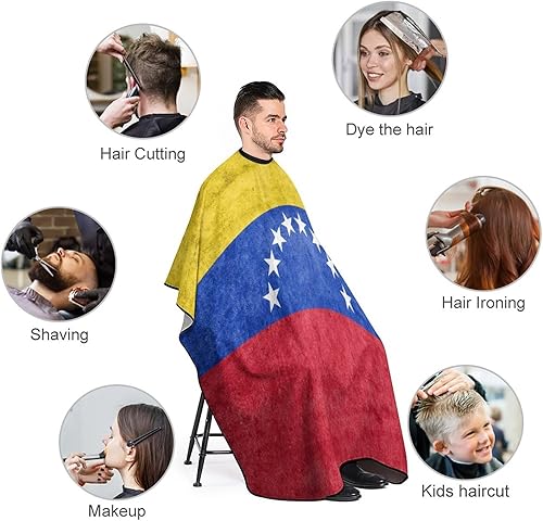 Miniatura 3 de Bandera de Venezuela - Delantal de corte profesional para peluquería para adultos, para hombres y mujeres