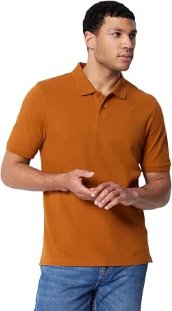 Amazon Essentials Men's Regular-Fit Short Sleeve Cotton Pique Polo Shirt