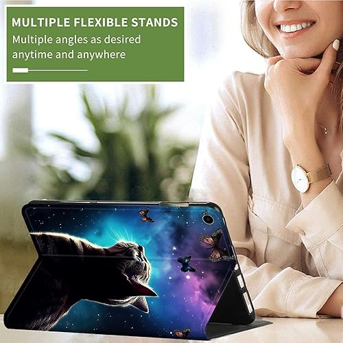 Vista 209 de Funda para Kindle de 6 pulgadas (11.ª generación, versión 2024/2022) delgada de piel sintética, ajustable, multiángulo, Smart Shell con función