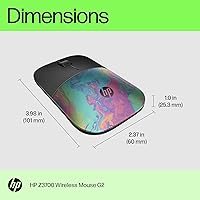 Vista 7 de HP Ratón inalámbrico Z3700 G2 (Oil Slick)