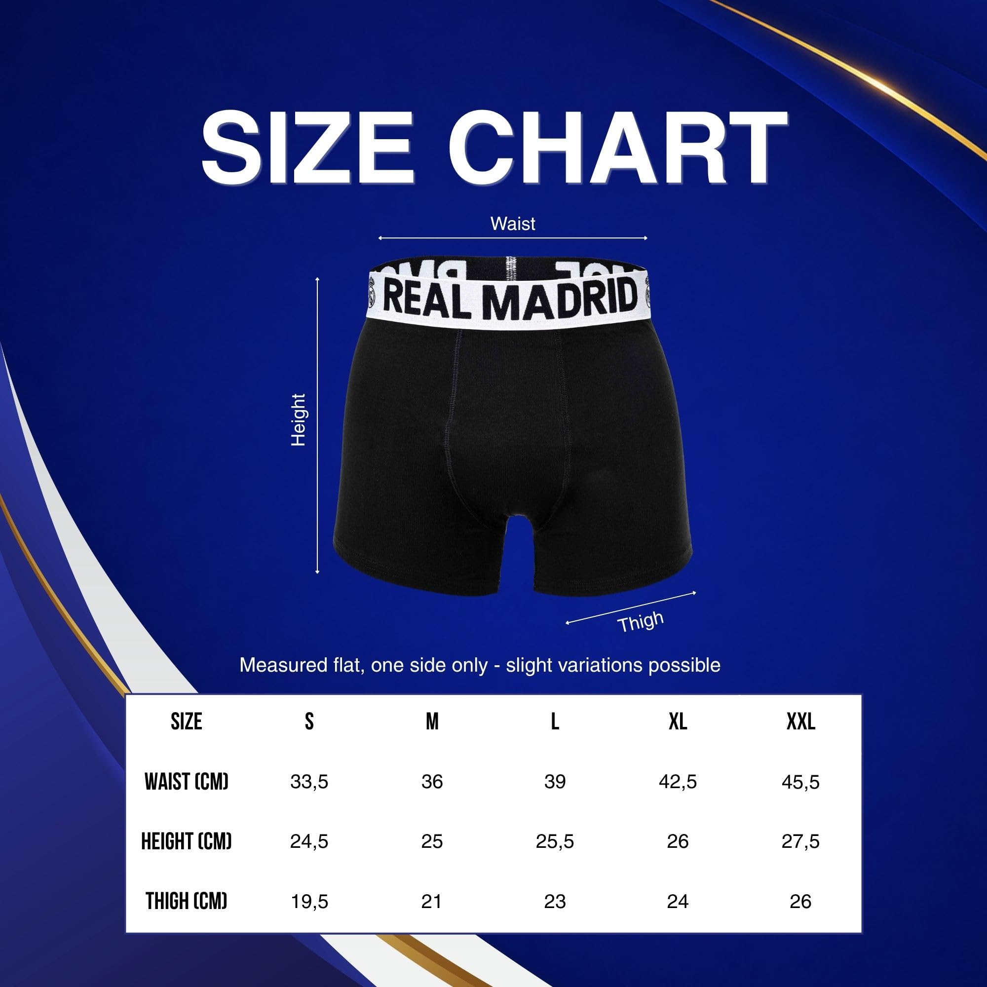 Real Madrid Bóxer Hombre, Pack 5