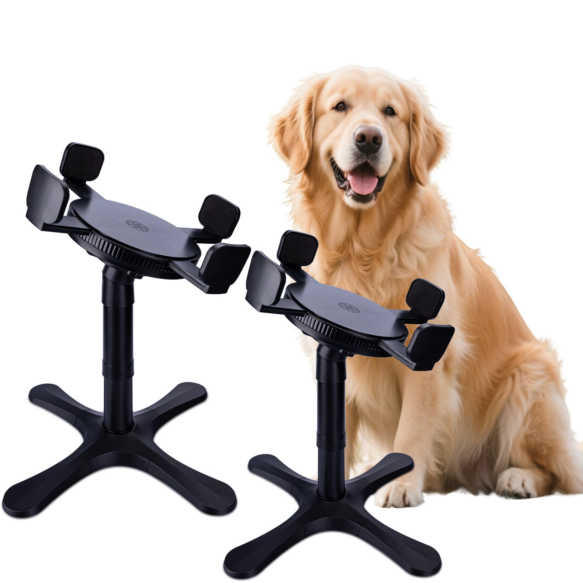 Soporte de alimentación elevado ajustable para perros, 3 alturas y astucia de azulejos, compatible con cuencos de alimentación Moost, ideal para perros medianos y grandes (no incluye cuenco) (paquete