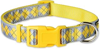 Harry Potter Hufflepuff Dog Collar in Size Medium | Medium Dog Collar, Harry Potter Dog Collar | Harry Potter Dog Apparel & Accessories for Hogwarts Houses, Hufflepuff
