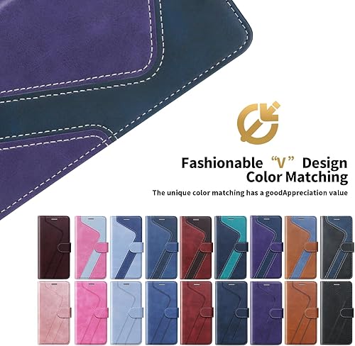 Miniatura 3 de CIVICASE Funda tipo cartera para Moto G Stylus 5G 2021 (6.8 pulgadas), funda de piel con tapa con bloqueo RFID, soporte magnético de TPU a prueba de