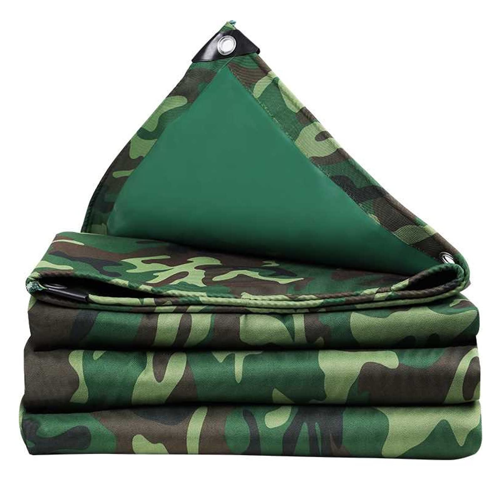 Lona de camuflaje impermeable de 0,45 mm con ojales metálicos para carpa exterior