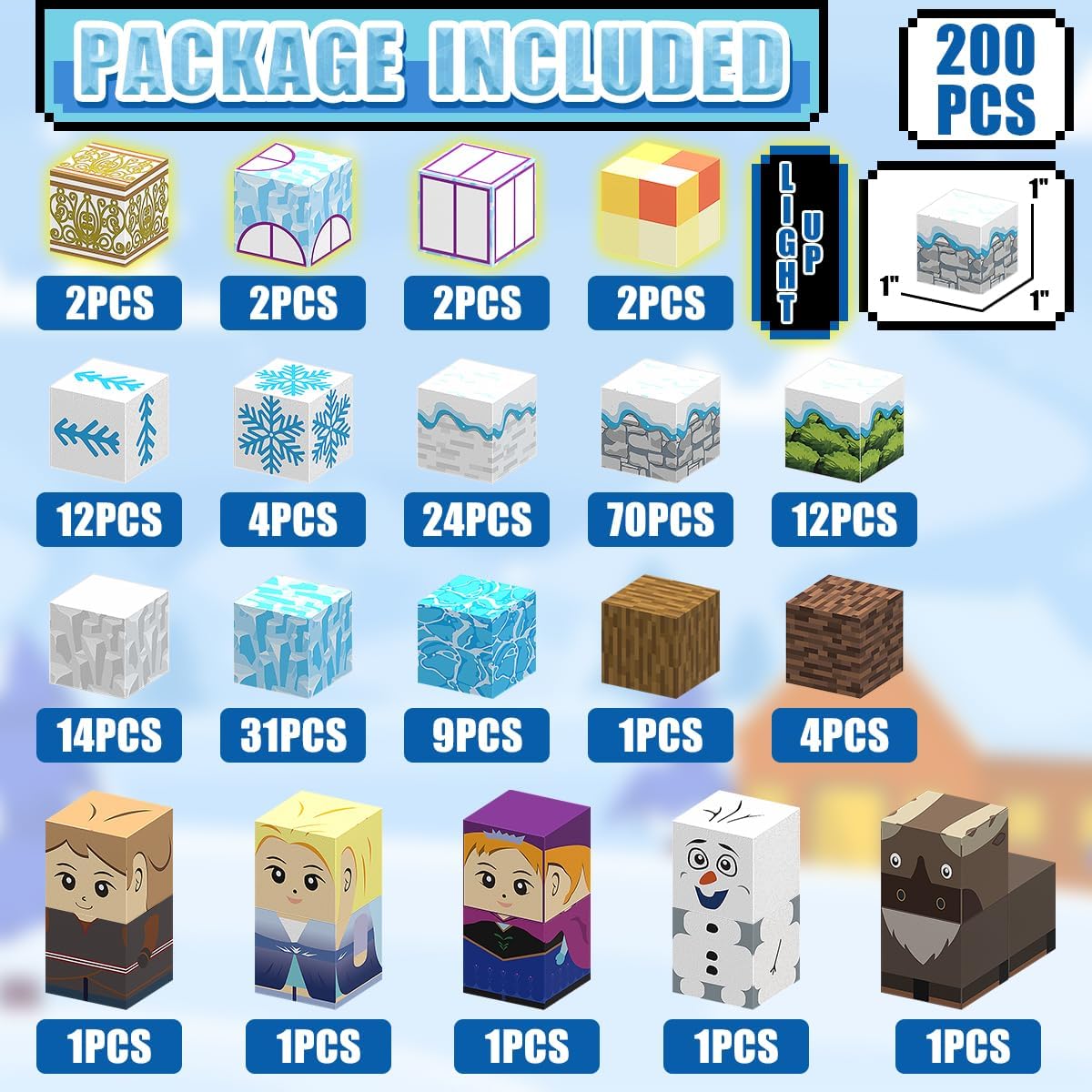 400PCS Magnetic Blocks Construction Toys, Bundle of 2, 200PCS + 200PCS