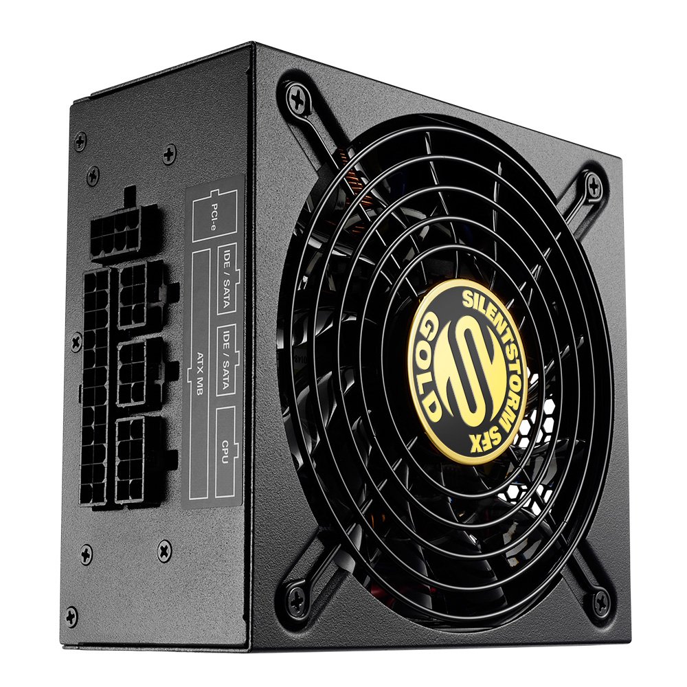Sharkoon SilentStorm SFX Gold / 500 Watt fully modular power supply, 80+ Gold