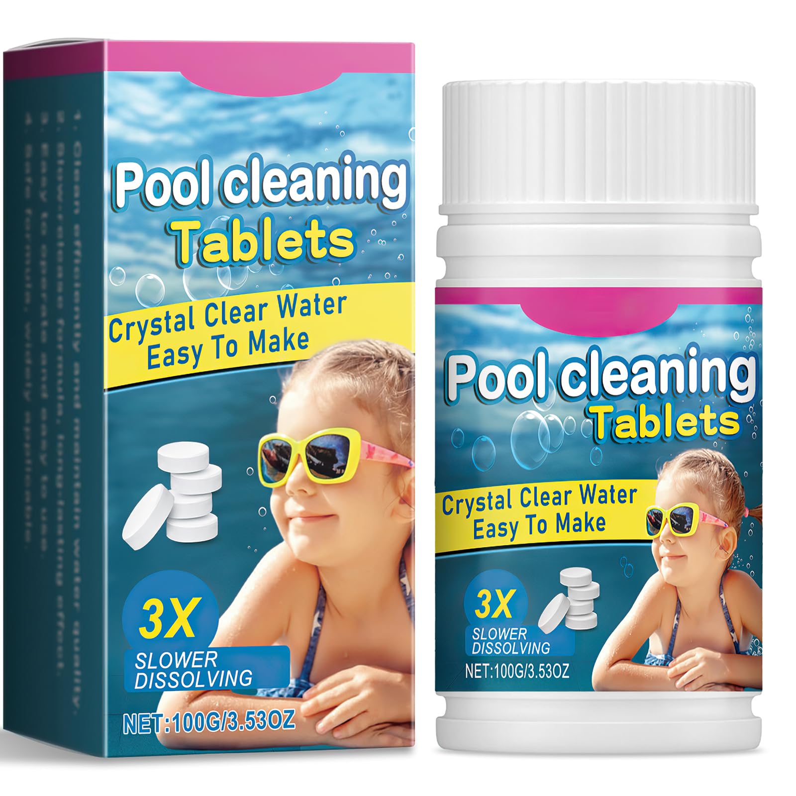 100pcs Multifunctional Chlorine Tablets
