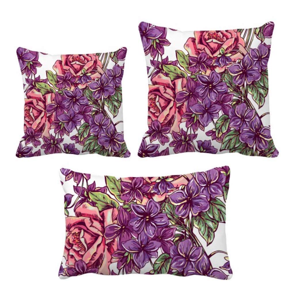 Housse de coussin feuille bleu blanc lavable au motif floral précis