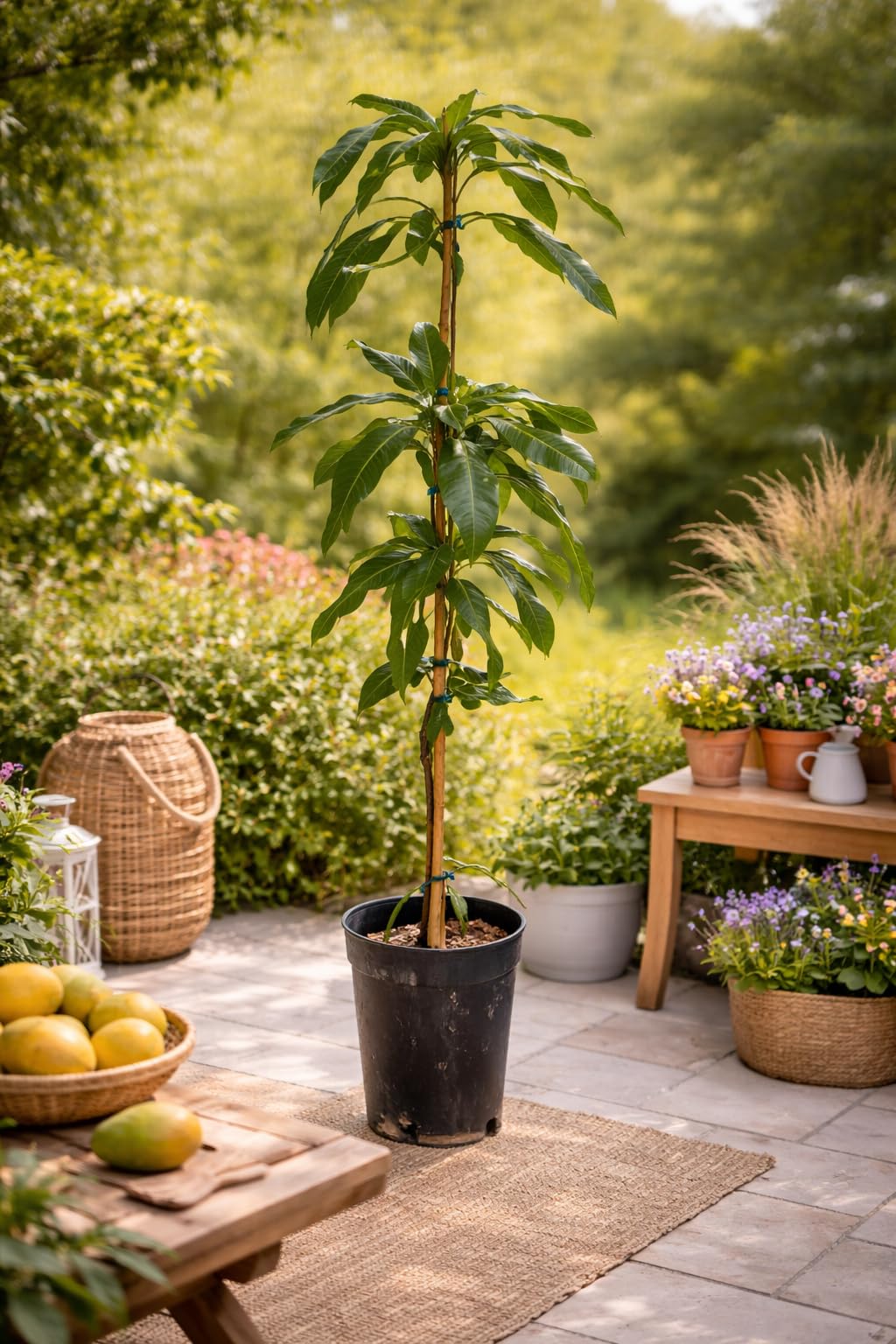 Mangifera indica 'Sensation' roślina mango 140-180 cm – uszlachetniona i wytrzymała, tropikalna, owocująca, łatwa w pielęgnacji, roślina pokojowa i roślina doniczkowa