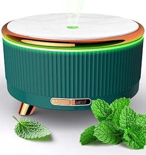 JackRose 500ml Essential Oil Diffuser for Large Rooms - Quiet Aromatherapy Humidifier, 7 Color Lights, Auto Shut-Off