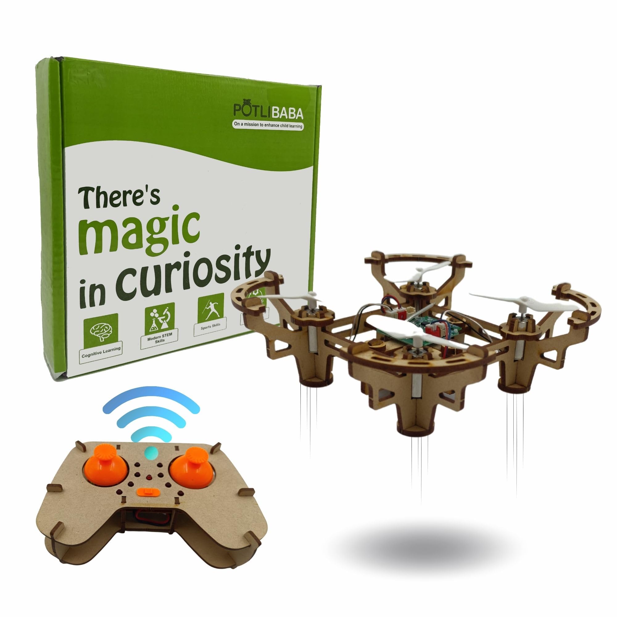 DIY Remote Controlled Drone Educational diy Kit | Skill Based Fun Toys | Educational & Assembly Game for Kids 6 to 18-image-43