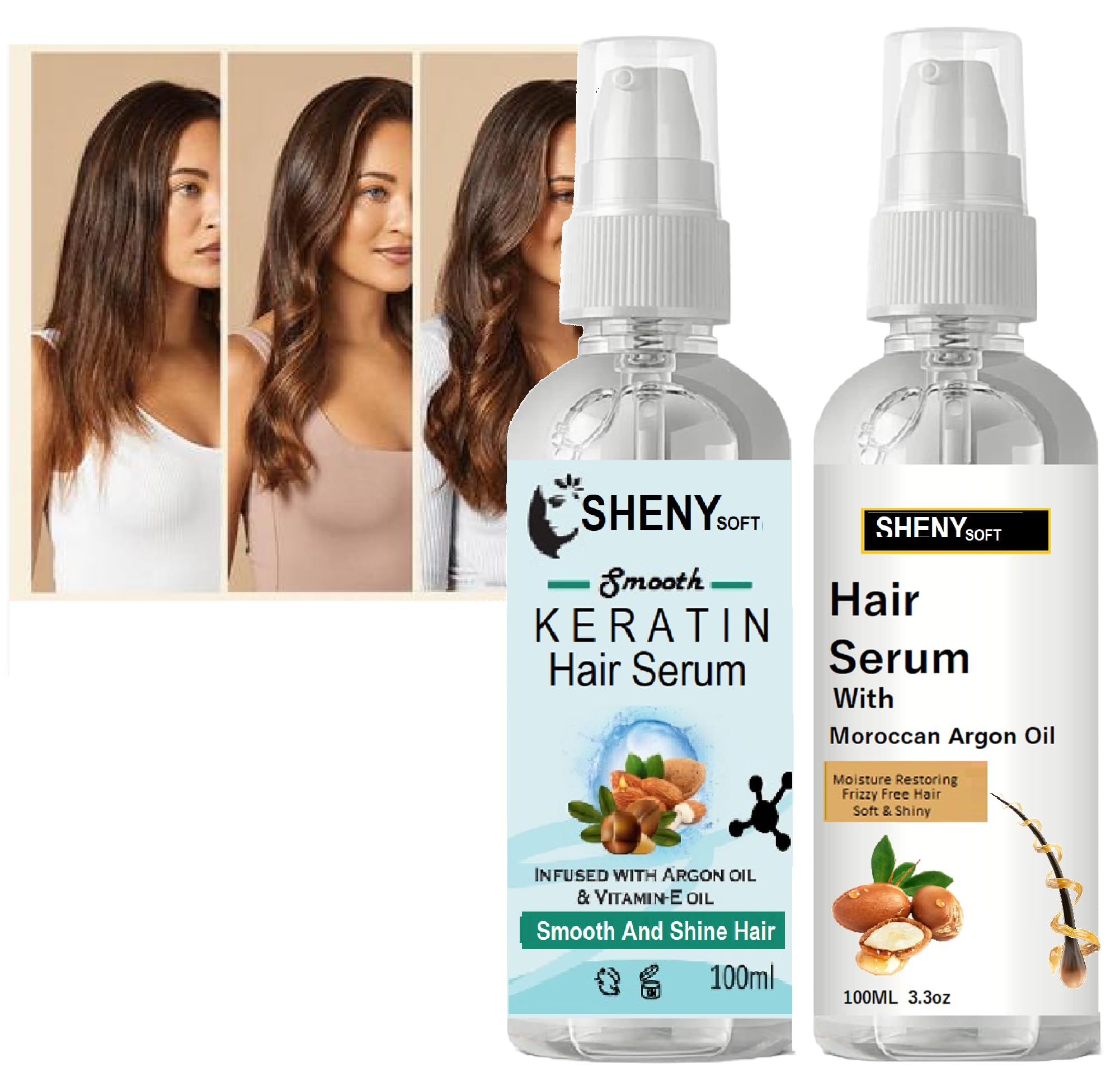 Shine 24 hours Frizz Control Men & Women hair serum (-picture-54