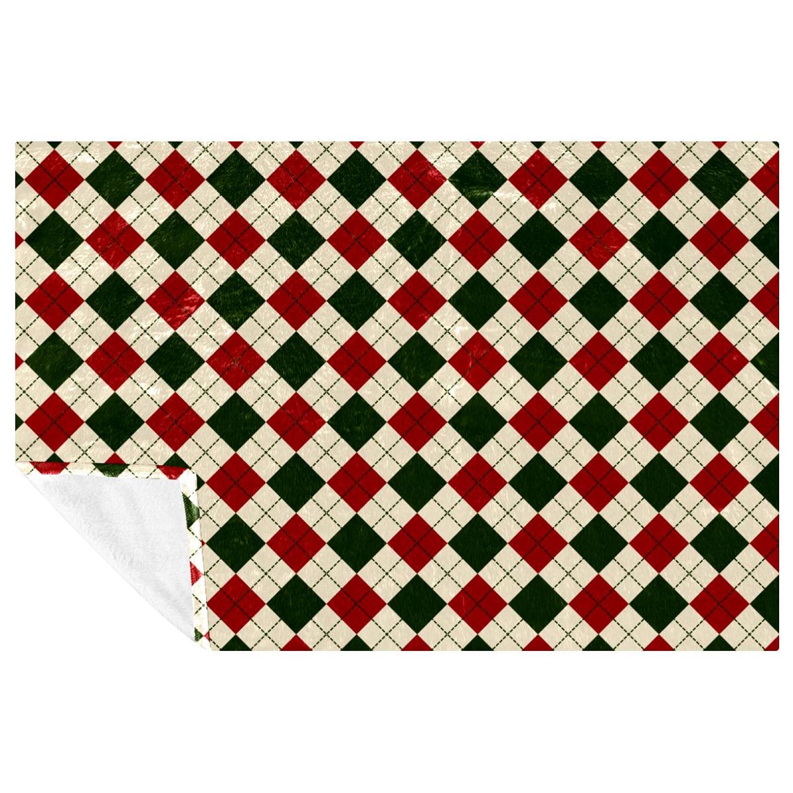 Plaid de Noël douillet de 150x100 cm - Le cadeau parfait pour lit et canapé
