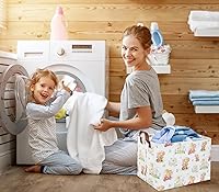 Vista 4 de Cesta de almacenamiento para niños y niñas, cesta de regalo, estante de libros vacío, rectangular, decoración de habitación de animales