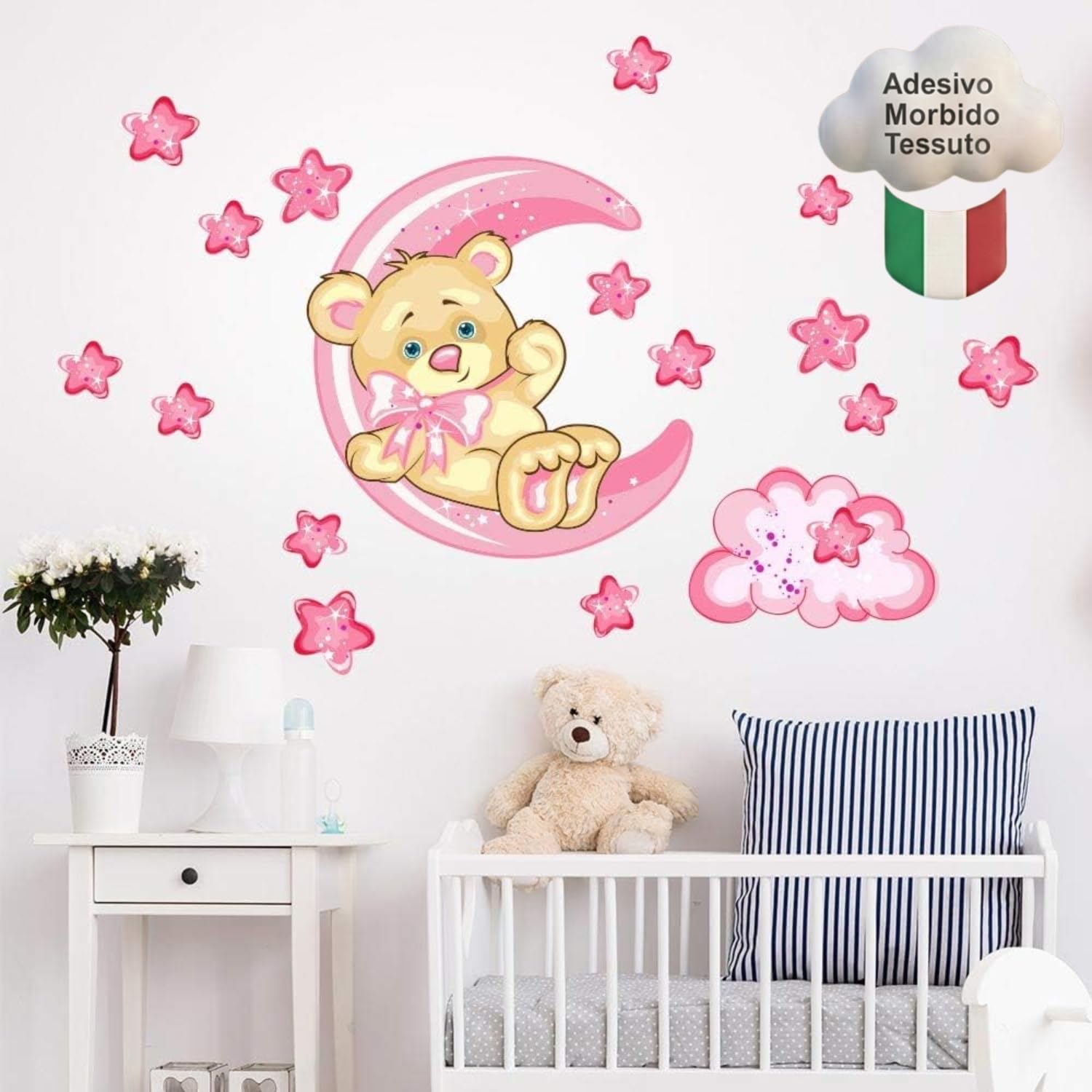 kina Adesivo Murale Bambini Tessuto Ecologico Anallergico Riposizionabile