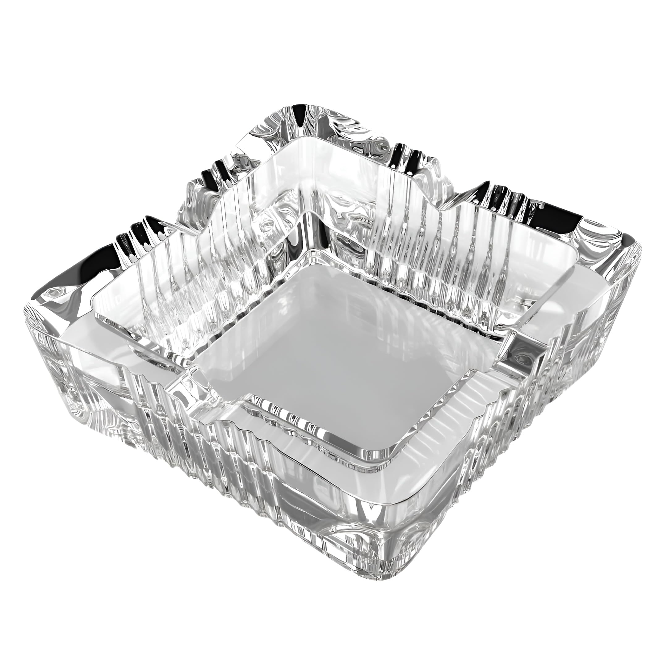 cigarette ash holder, smoking table accessory, glass tray, collecting waste tabletop stylish clear collection decorative resting premium and home lounge modern desktop reusable elegant [1 PCS ]-image-30