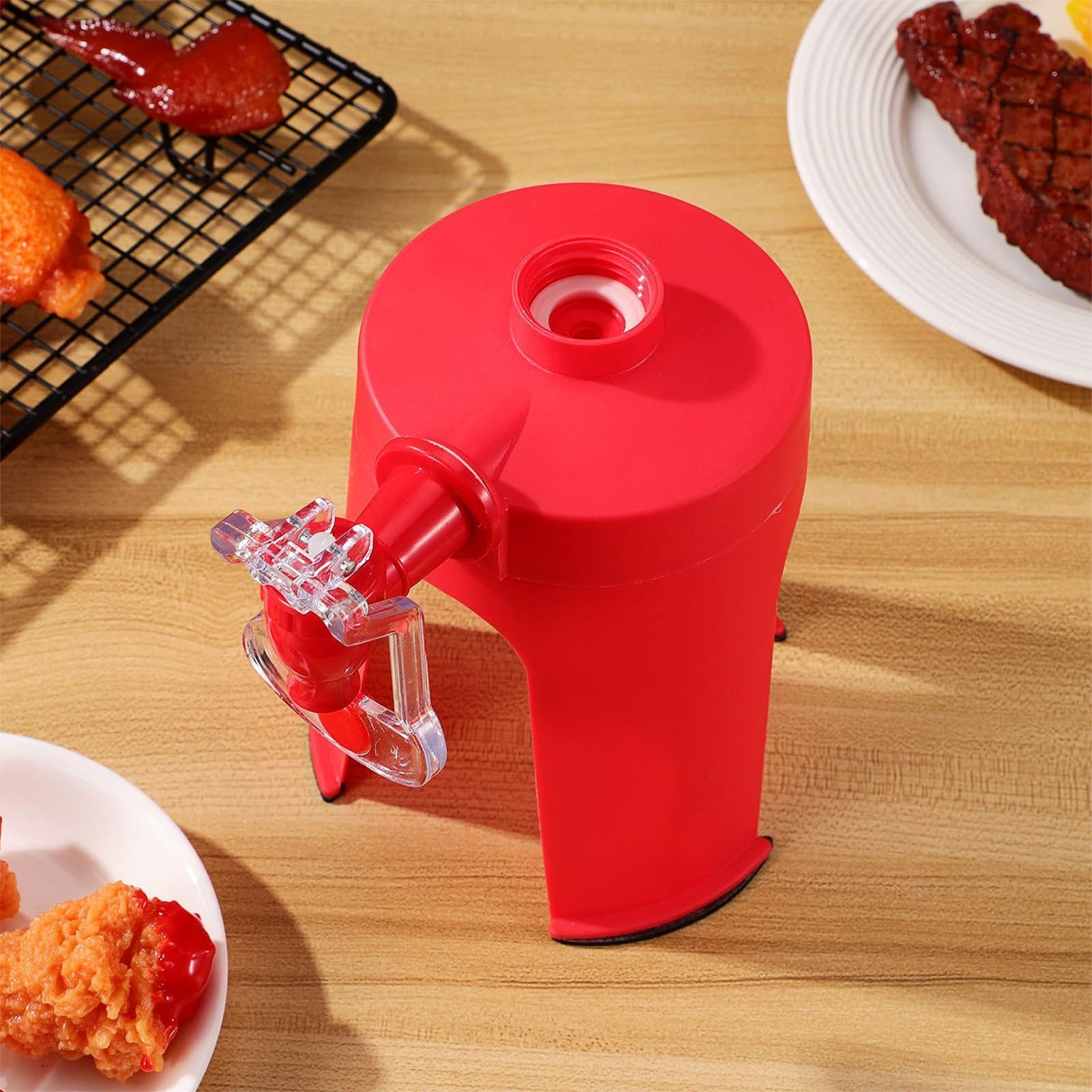 Soda Dispenser – ABS 12x17cm | Hand Pressure Inverted Cola Drinking Saver, Compact Soda Dispenser Gadget For Home Bar Accessory, Camping Picnic | For Parties Outdoor Events And Daily Use