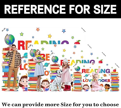 Miniatura 6 de ZTHMOE Tela 68 x 45 pulgadas telón de fondo de lectura del Día del Libro Mundial biblioteca aula fondo de fotografía estudiantes niños decoraciones