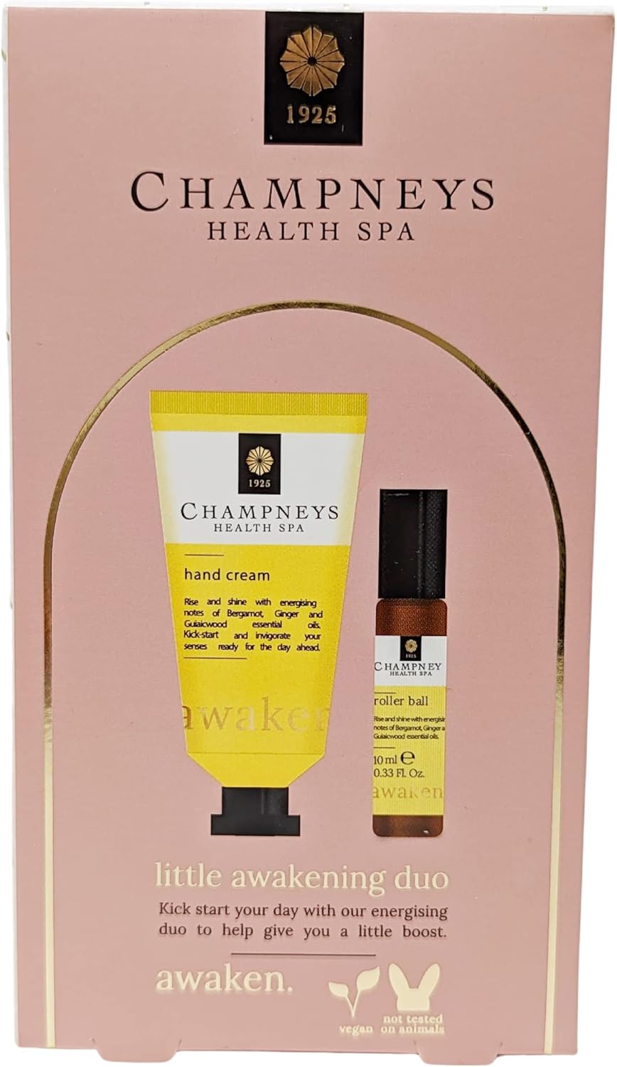 Champneys Awakening Duo Gift Set Beauty Hand Cream & Roller Ball Gifts for Stocking Fillers