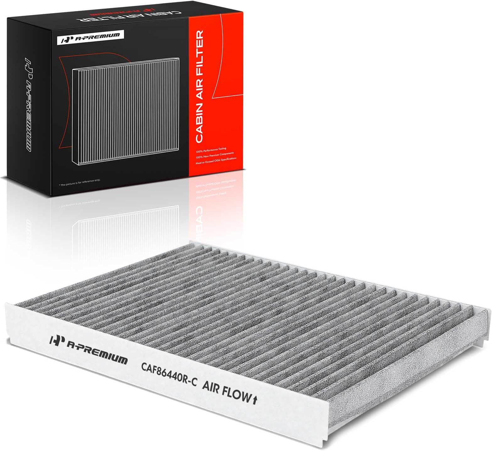 A-Premium Cabin Air Filter w/Activated Carbon Compatible with VW Jetta 1993-2005, Passat 2001-2005, Golf 1993-2006, Beetle 1998-2010, Cabrio 1995-2002 & Audi TT 2000-2006, Replace# 1J0819644