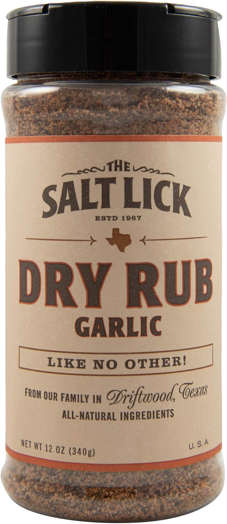 The Salt Lick BBQ Garlic Dry Rub 12 Oz