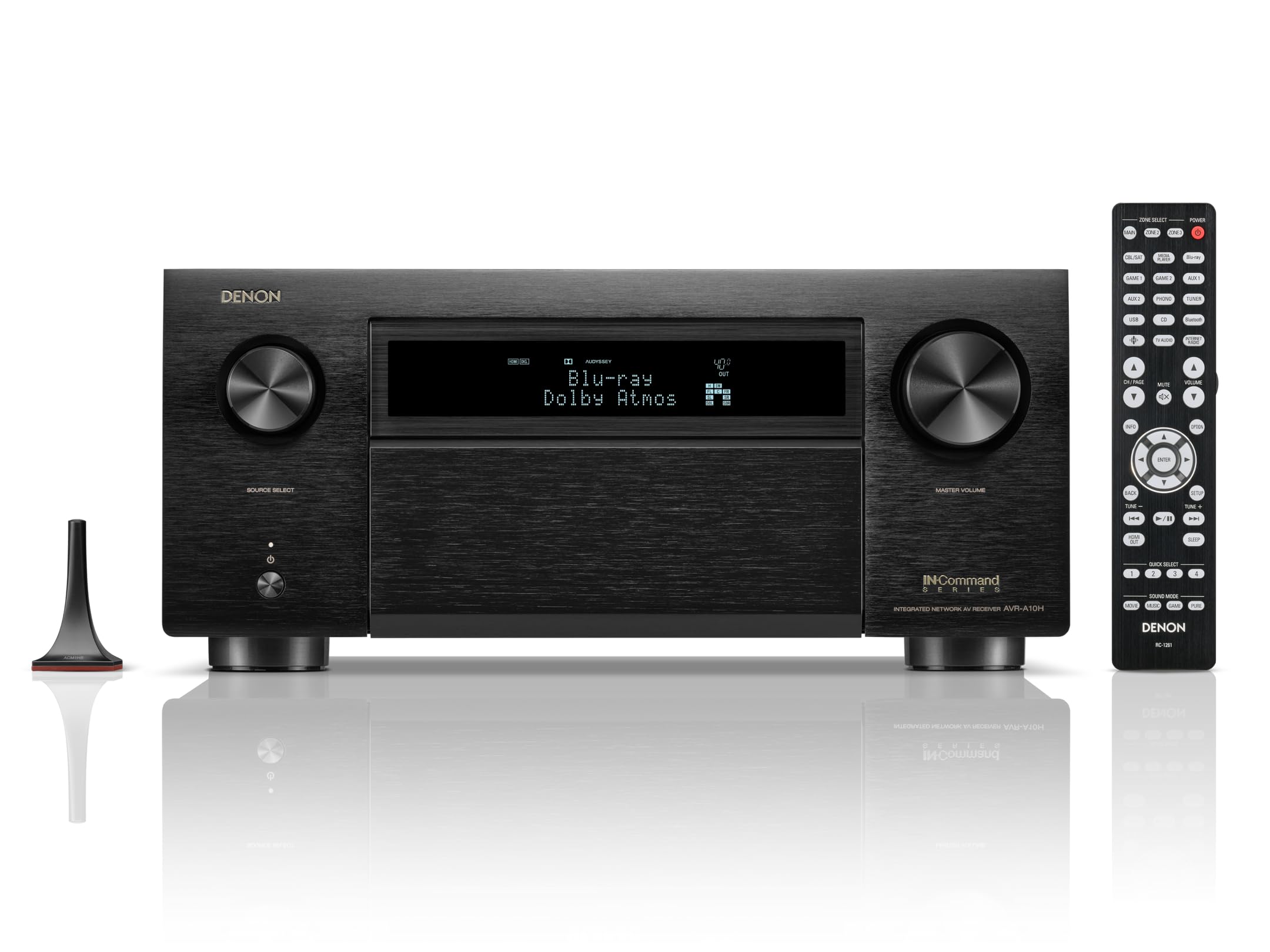 Denon AVC-A10H 13.4 Ch 150W 8K AV Receiver with HEOS Built-in, Dolby Atmos, DTS:X Pro, IMAX Enhanced, AURO-3D, Dirac Live Ready, 7 HDMI Inputs, Black