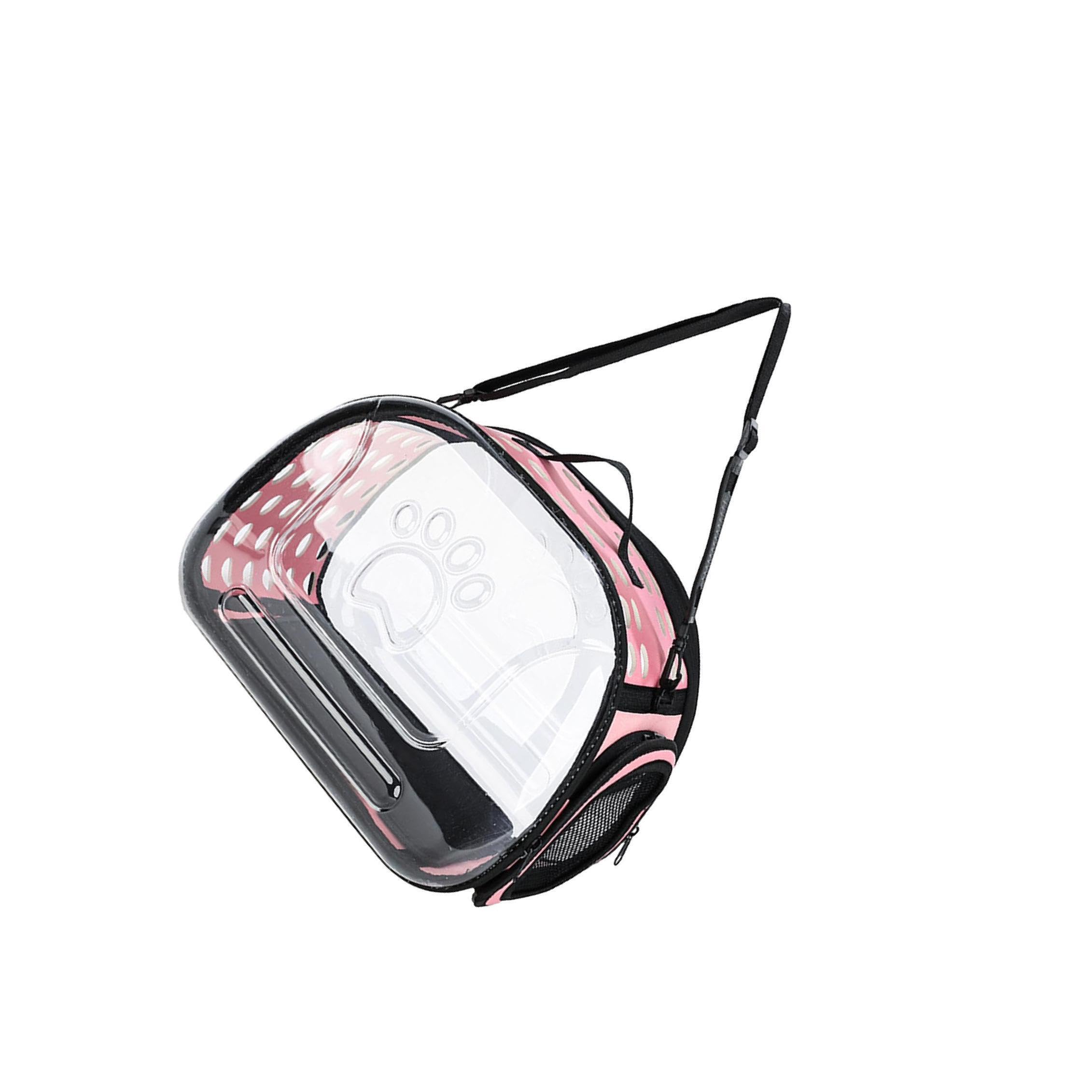 Sac de transport pour chats anti stress en EVA rose pour animal peureux