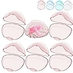 Smlpuame Pacifier Case,6 Pack BPA Free Pacifier Holder Case,Transparent Container Box for Baby BinkyNot Included),Essential Pacifier Accessories,Alway Keep Paci Clean,Easy to Clean(Pink)