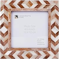 Vista 56 de Marco de fotos chic madreperla hecho a mano vintage 4x6 gris