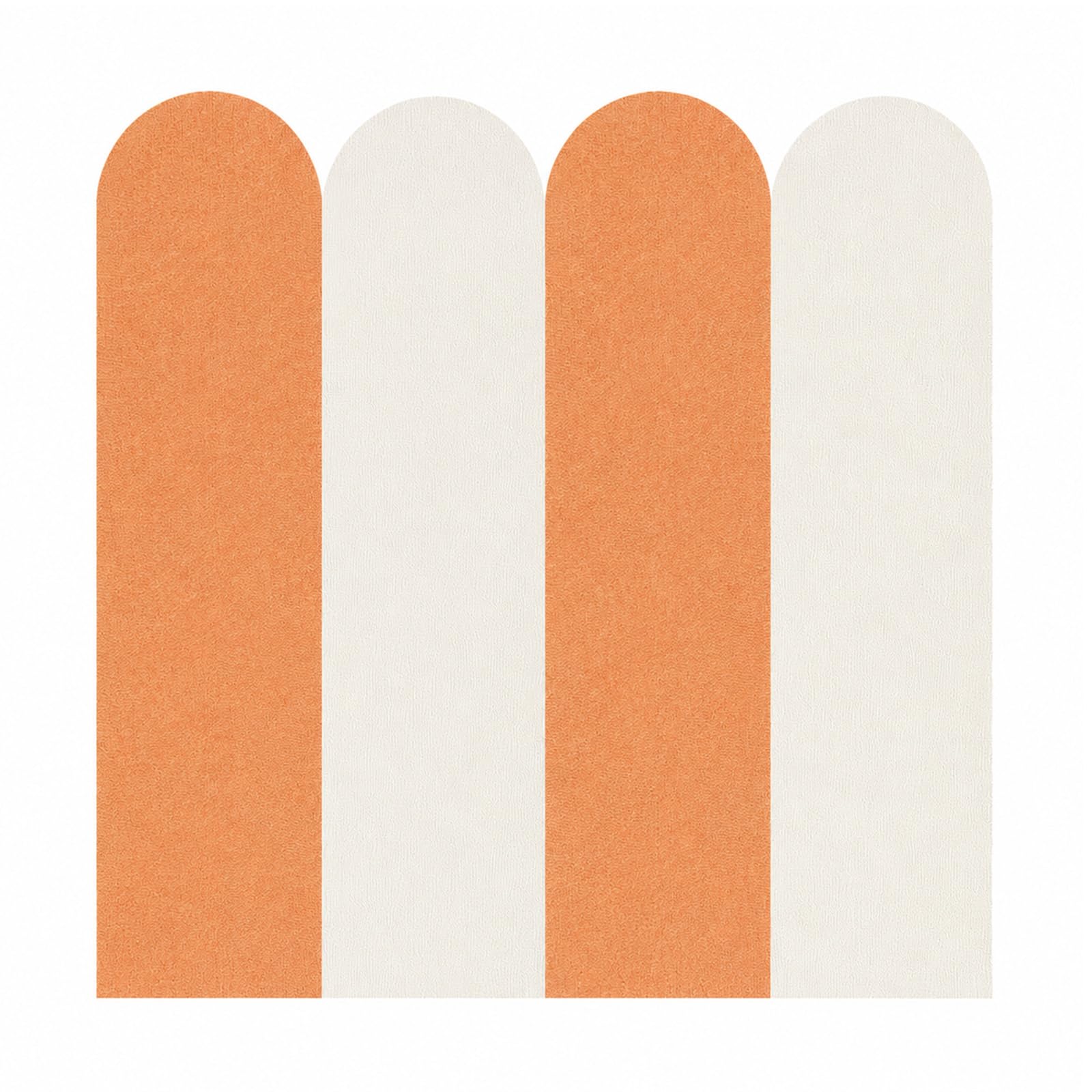 BREEZENEST 20 Pack Self Adhesive Arch Wall Stickers, Modern Minimalist Boho Wall Decals for Bedroom Living Room Nursery, Peel and Stick Vinyl Wall Decor for Smooth Walls Home Decoration (Orange)
