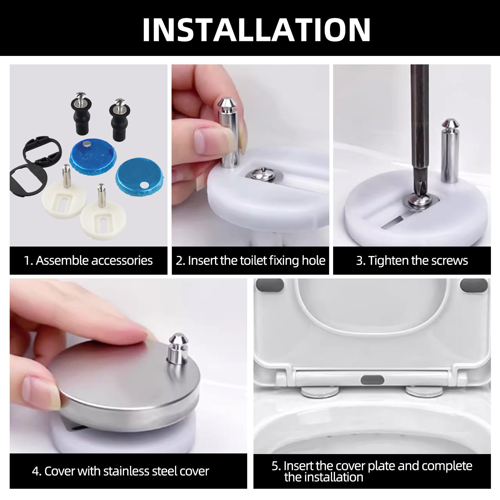 Universal Quick Release Toilet Seat Fixings - Image 3