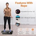 R A Products Smart Vibration Plate for Weight Loss – 9800Hz High Frequency Exercise Platform with Wireless Remote, Magnetic Acupressure & Adjustable Modes gallery image