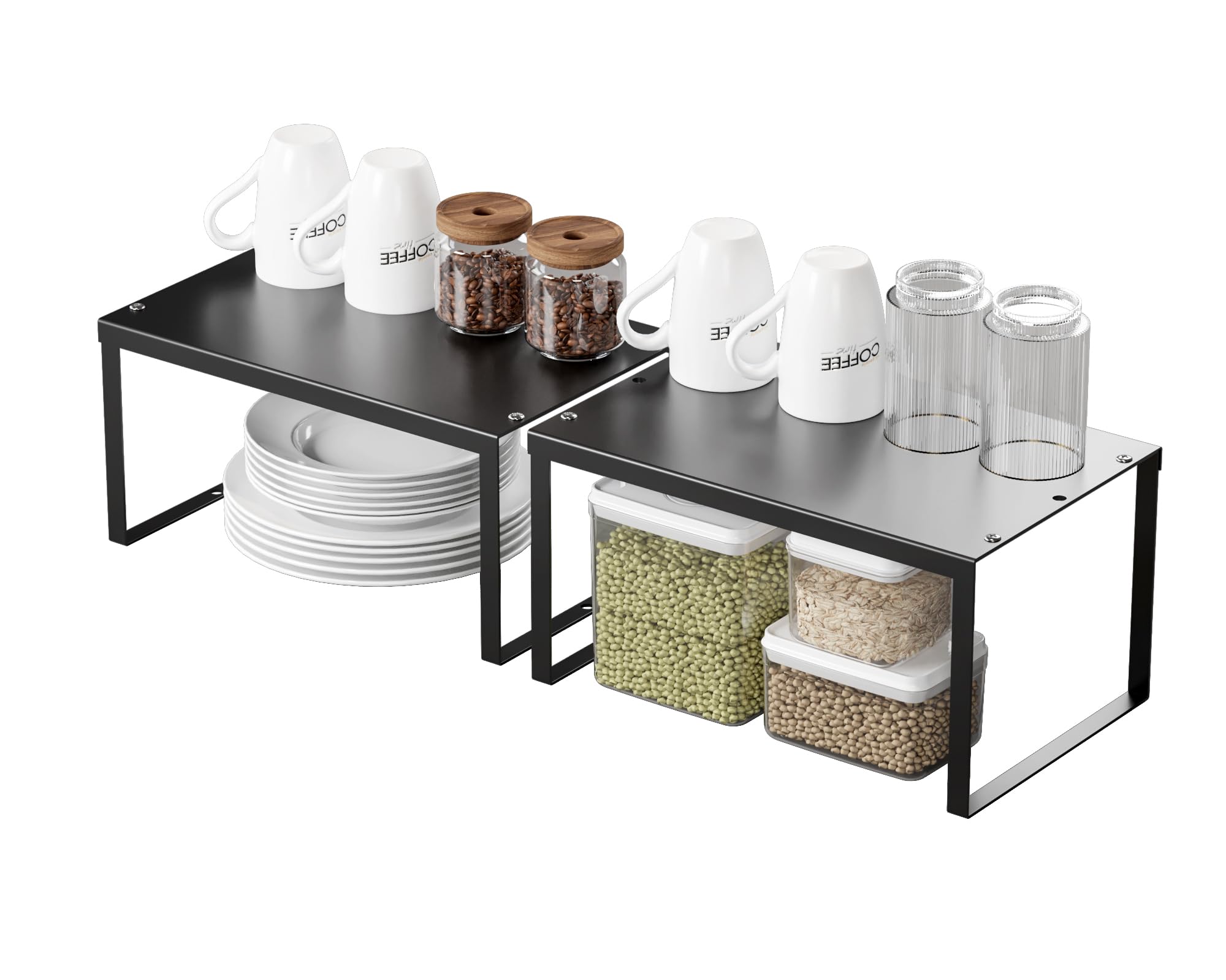 Organizzatore trasparente da cucina, portaspezie da montare, set da 4 organizer per mobili da cucina, moderno per piani di lavoro della cucina | Leroy Merlin