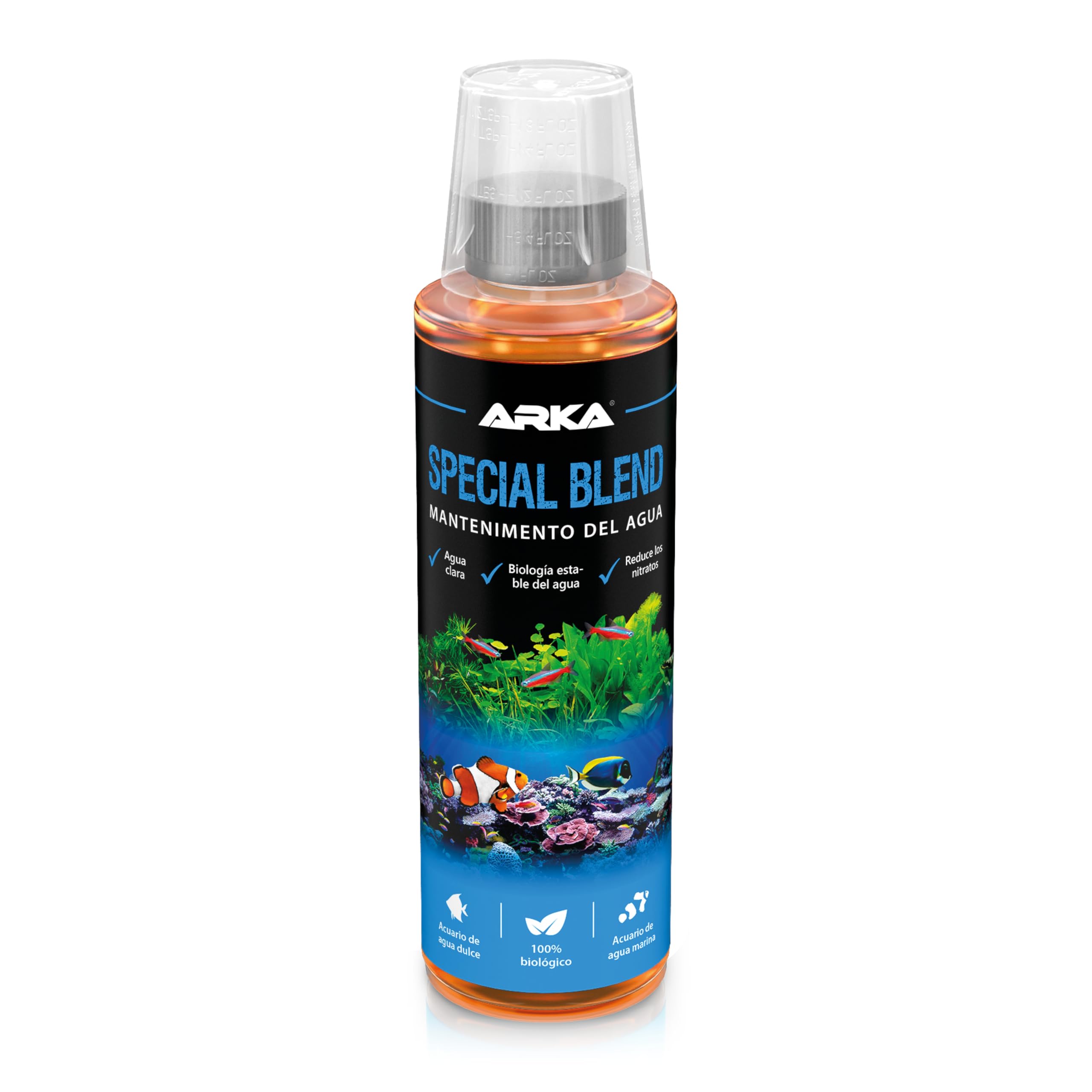 Bacterias Acuario 118 ml – ARKA Special Blend – Elimina nitratos y residuos orgánicos – Agua cristalina sin Olor – Dulce y Salado – fórmula biológica Premium para un ecosistema Estable — view 9