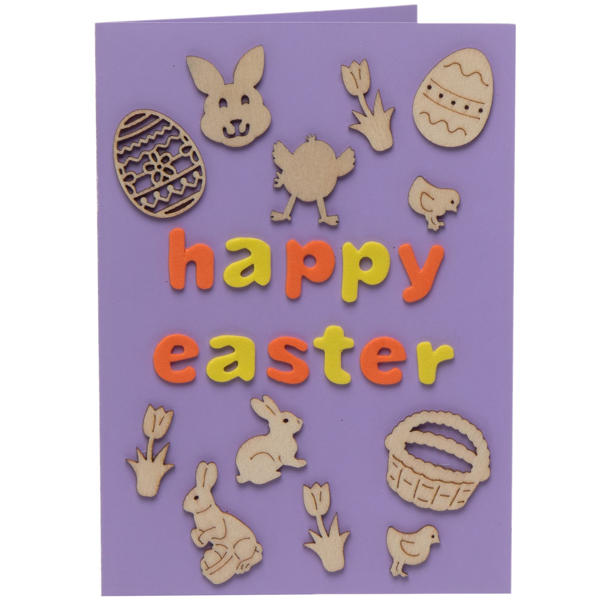 Baker Ross Easter wooden craft motifs - Pack of 108, craft decorations for children and adults (FC592), assorted - Image 3