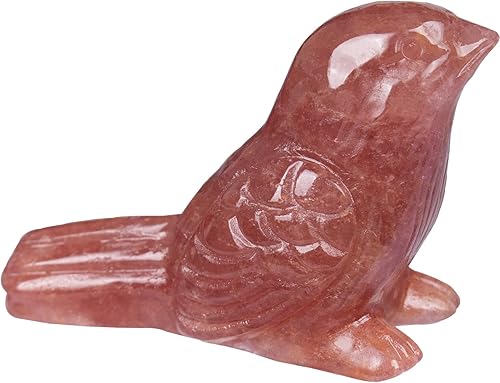 Vista 9 de Figura de pájaro de cristal de obsidiana negra tallada a mano, escultura de animal pulida de 2.4 pulgadas, piedra curativa, decoración de escritorio