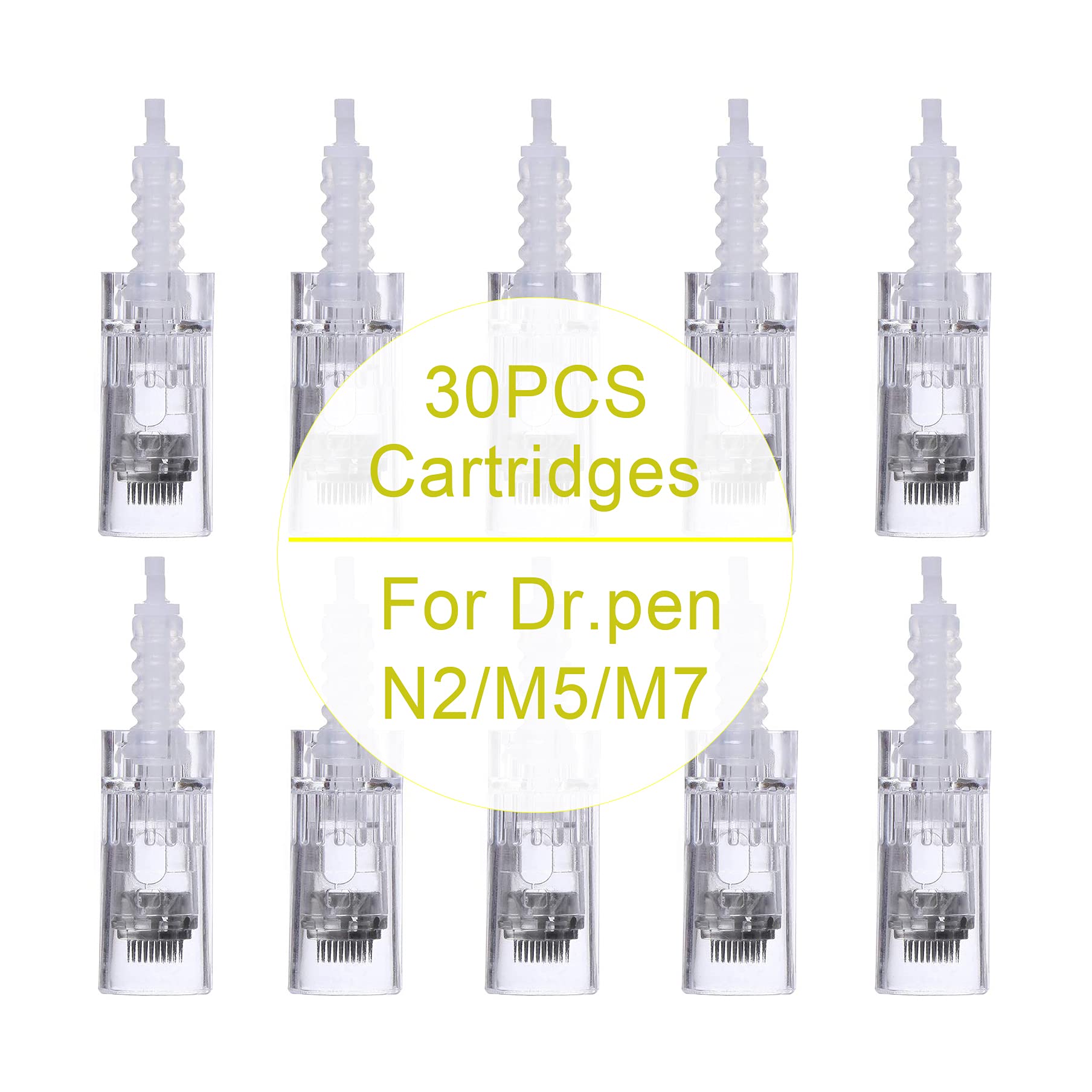 My's Beauty 30 cartucce di ricambio per Dermapen M5 / M7 / N2 aghi usa e getta, 36 pin