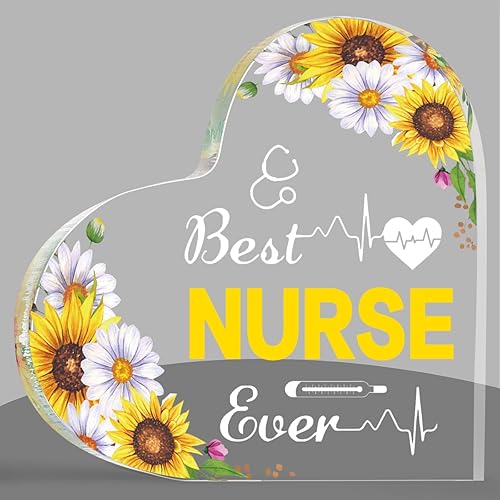 Pinkunn Regalo de agradecimiento a la enfermera para mujeres, el mejor recuerdo y pisapapeles para enfermeras, enfermeras, estudiantes de